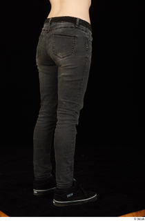 Marsha black sneakers dressed jeans leg lower body 0004.jpg